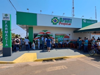 Inauguração da Farmácia Brasil Poupa Lar em Pedro Gomes - MS