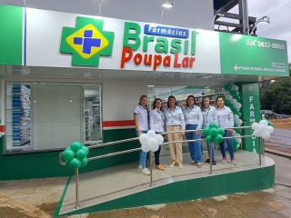 Inauguração da mais nova unidade das Farmácias Brasil Poupa Lar em Passos Maia - SC