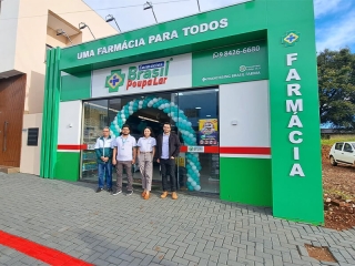 Farmácia Brasil Poupa Lar inaugura nova unidade em Palmital - PR